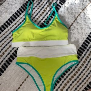 Never Worn Neon Shein Swim Suit!